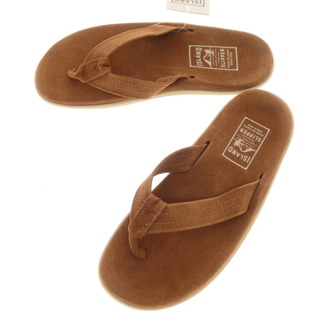 ISLAND SLIPPER(アイランドスリッパ)の【中古】【未使用】アイランドスリッパ ISLAND SLIPPER スエード トングサンダル ブラウン【サイズ10】【メンズ】 メンズの靴/シューズ(サンダル)の商品写真