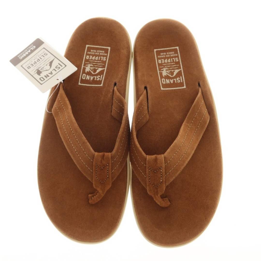 ISLAND SLIPPER(アイランドスリッパ)の【中古】【未使用】アイランドスリッパ ISLAND SLIPPER スエード トングサンダル ブラウン【サイズ10】【メンズ】 メンズの靴/シューズ(サンダル)の商品写真