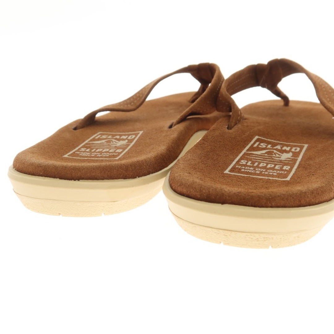 ISLAND SLIPPER(アイランドスリッパ)の【中古】【未使用】アイランドスリッパ ISLAND SLIPPER スエード トングサンダル ブラウン【サイズ10】【メンズ】 メンズの靴/シューズ(サンダル)の商品写真