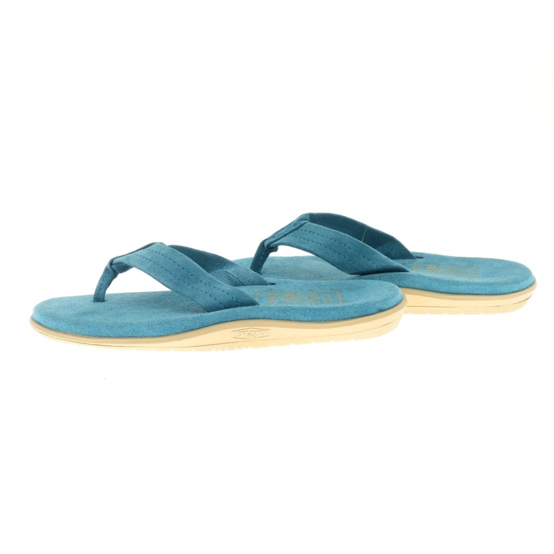 ISLAND SLIPPER(アイランドスリッパ)の【中古】【未使用】アイランドスリッパ ISLAND SLIPPER スエード トングサンダル ターコイズブルー【サイズ7】【メンズ】 メンズの靴/シューズ(サンダル)の商品写真