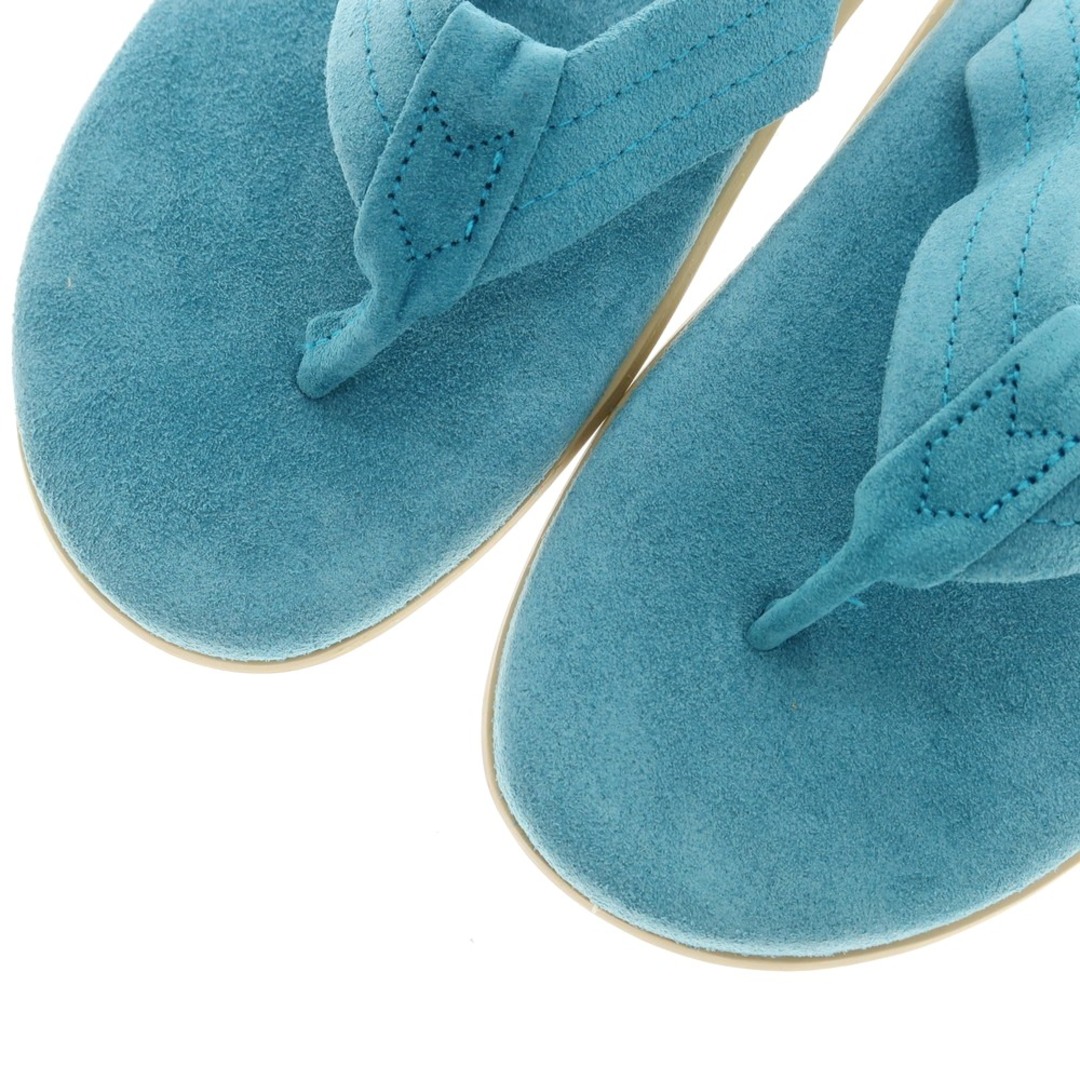 ISLAND SLIPPER(アイランドスリッパ)の【中古】【未使用】アイランドスリッパ ISLAND SLIPPER スエード トングサンダル ターコイズブルー【サイズ8】【メンズ】 メンズの靴/シューズ(サンダル)の商品写真