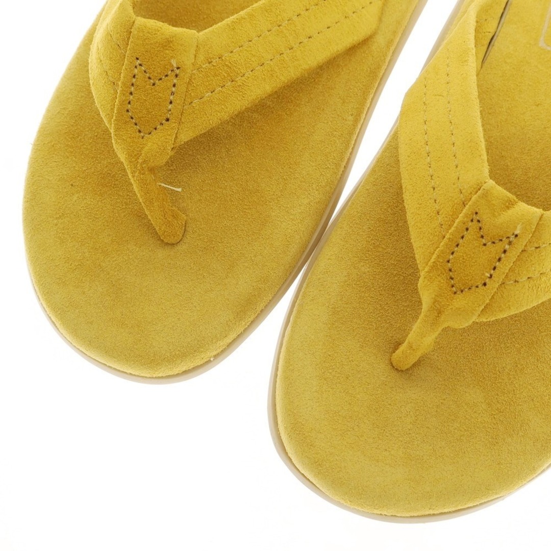 ISLAND SLIPPER(アイランドスリッパ)の【中古】【未使用】アイランドスリッパ ISLAND SLIPPER スエード トングサンダル イエロー【サイズ8】【メンズ】 メンズの靴/シューズ(サンダル)の商品写真