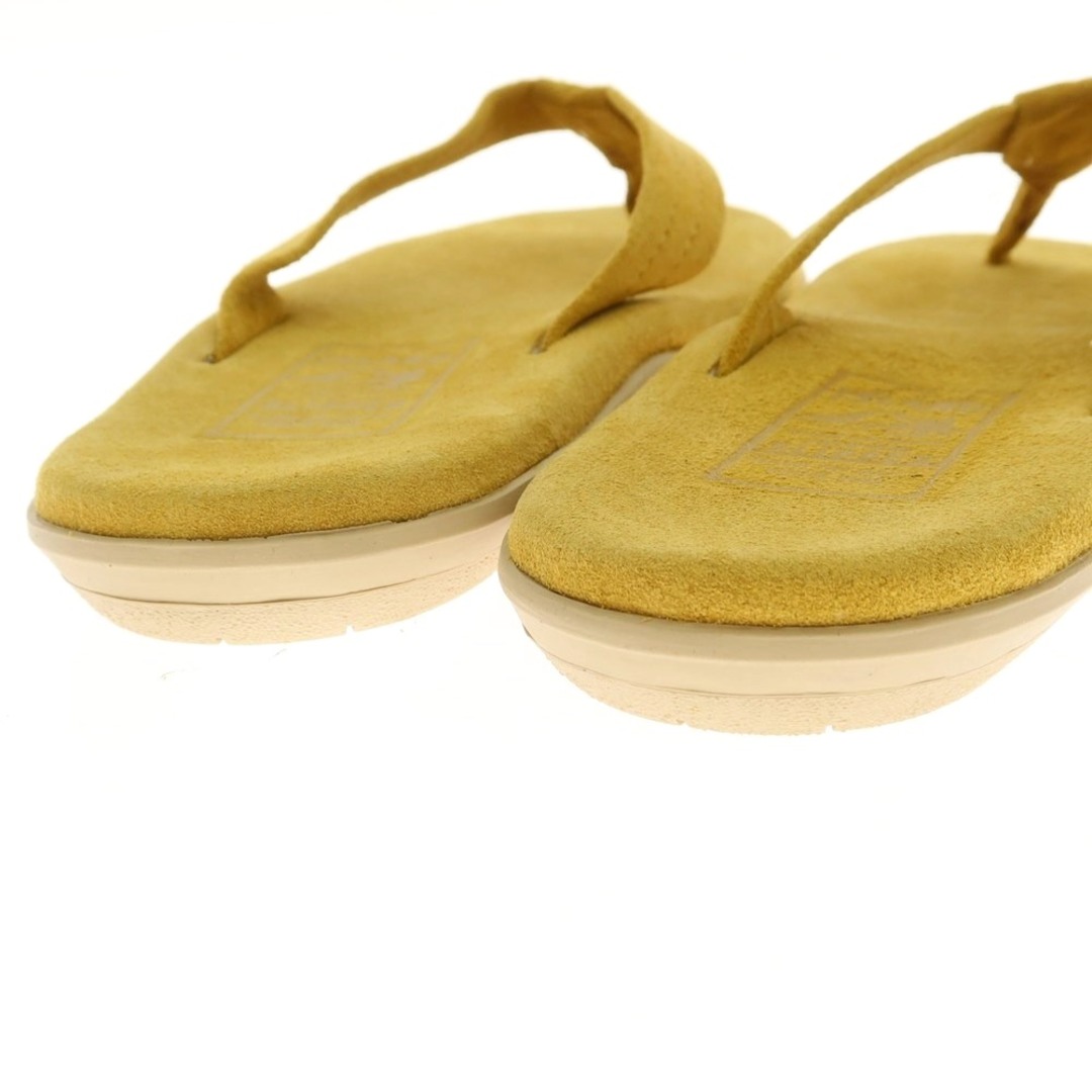 ISLAND SLIPPER(アイランドスリッパ)の【中古】【未使用】アイランドスリッパ ISLAND SLIPPER スエード トングサンダル イエロー【サイズ8】【メンズ】 メンズの靴/シューズ(サンダル)の商品写真