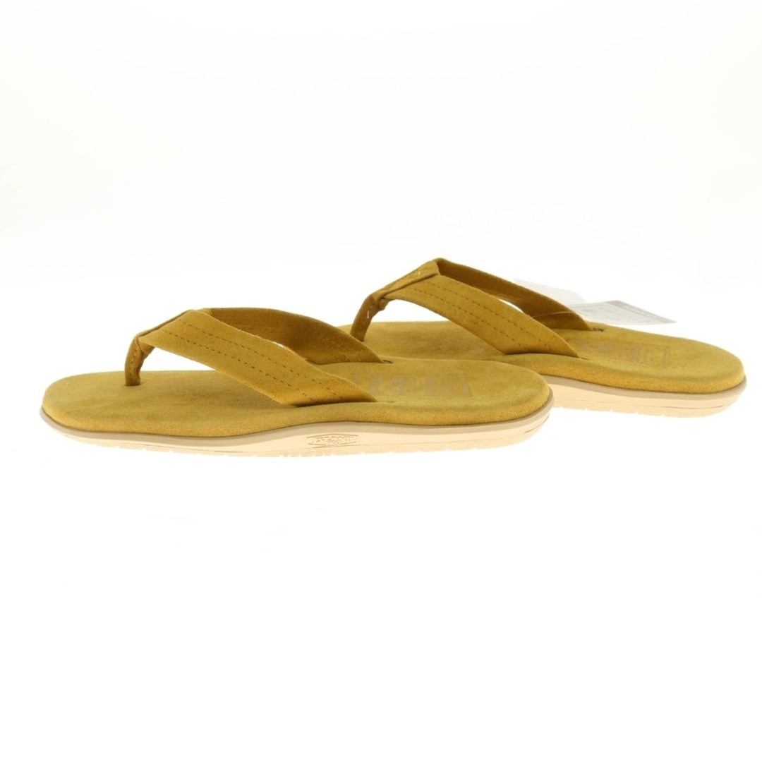 ISLAND SLIPPER(アイランドスリッパ)の【中古】【未使用】アイランドスリッパ ISLAND SLIPPER スエード トングサンダル イエロー【サイズ8】【メンズ】 メンズの靴/シューズ(サンダル)の商品写真