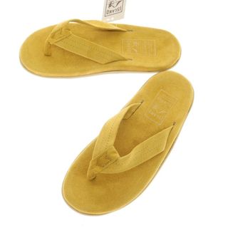 アイランドスリッパ(ISLAND SLIPPER)の【中古】【未使用】アイランドスリッパ ISLAND SLIPPER スエード トングサンダル イエロー【サイズ9】【メンズ】(サンダル)