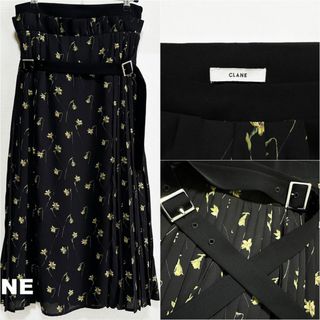 CLANE - 【CLANE】クラネ SIDE PLEATS BELT スカート