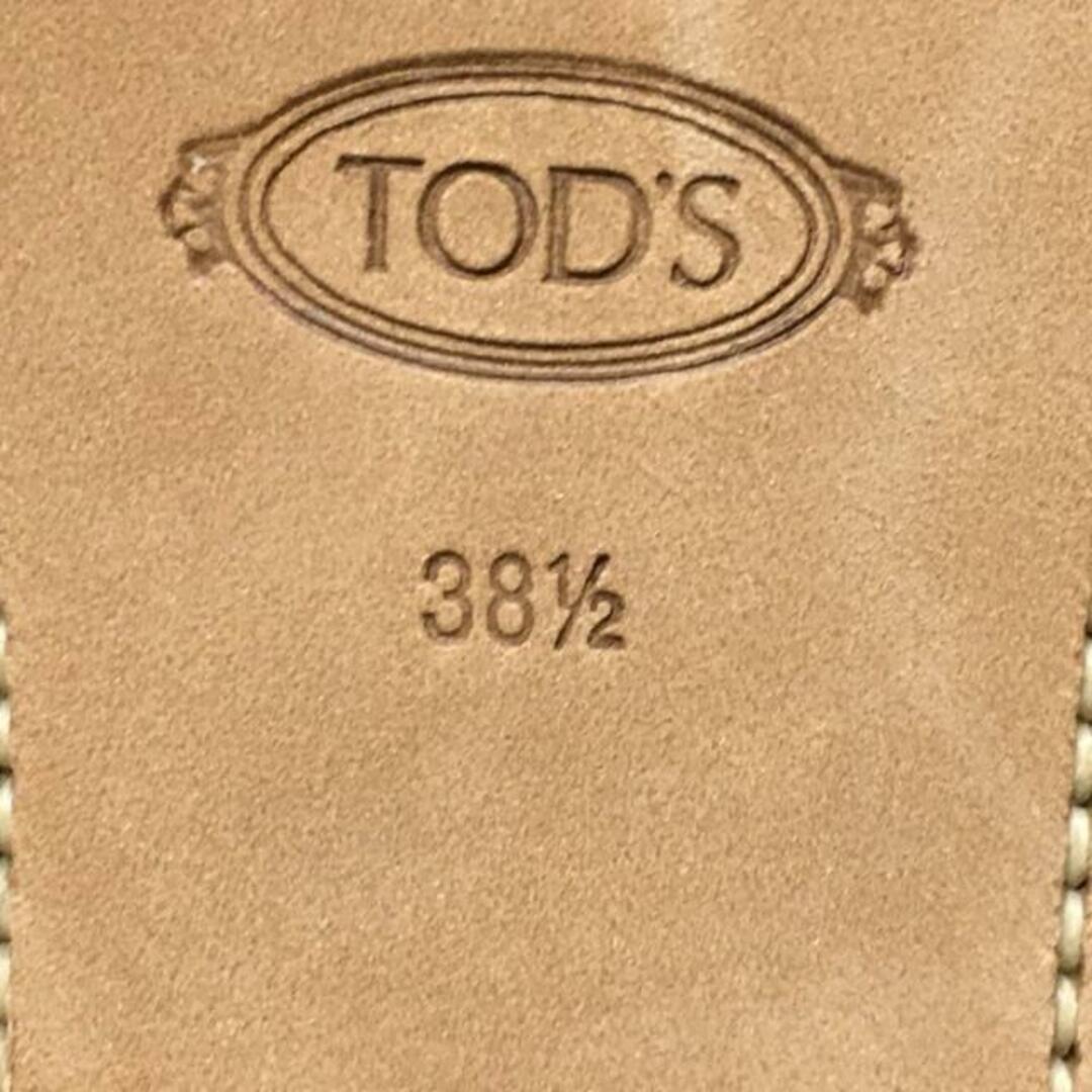 TOD'S(トッズ)のTOD'S(トッズ) シューズ 38 1/2 レディース - ゴールド×ベージュ 型押し加工 エナメル（レザー）×スエード レディースの靴/シューズ(その他)の商品写真