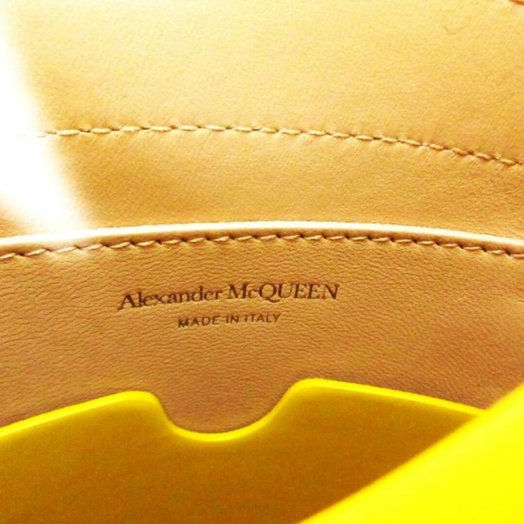Alexander McQueen(アレキサンダーマックイーン)のALEXANDER McQUEEN(アレキサンダーマックイーン) ショルダーバッグ新品同様  ザ カーブ イエロー レザー レディースのバッグ(ショルダーバッグ)の商品写真