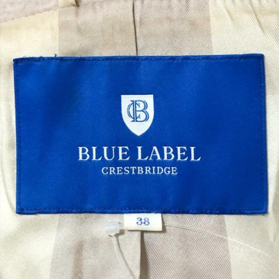 BLUE LABEL CRESTBRIDGE(ブルーレーベルクレストブリッジ)のBLUE LABEL CRESTBRIDGE(ブルーレーベルクレストブリッジ) コート サイズ38 M レディース - ライトピンク 長袖/冬 レディースのジャケット/アウター(その他)の商品写真