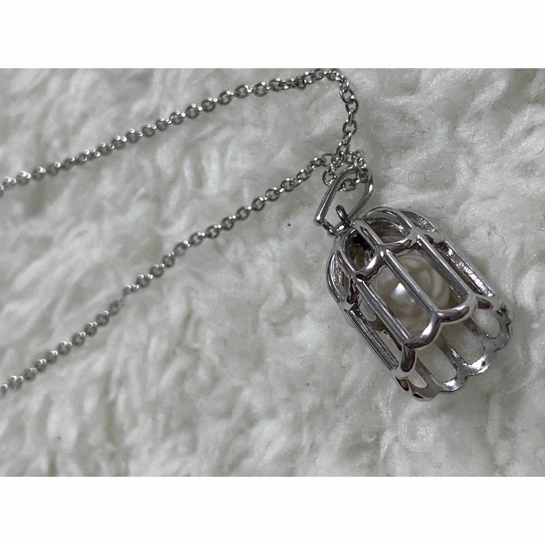 TASAKI(タサキ)のTASAKI 鳥かご 真珠 ネックレス SILVER 925 レディースのアクセサリー(ネックレス)の商品写真