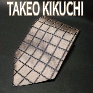 タケオキクチ(TAKEO KIKUCHI)のTAKEO KIKUCHI  タケオキクチ　チェック　ネクタイ　ブラウン(ネクタイ)