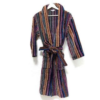 MISSONI - MISSONI(ミッソーニ) カーディガン サイズS レディース美品  - ピンク×マルチ バスローブ