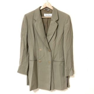 マックスマーラ(Max Mara)のMax Mara(マックスマーラ) ジャケット レディース - ベージュ 長袖/春/秋(その他)