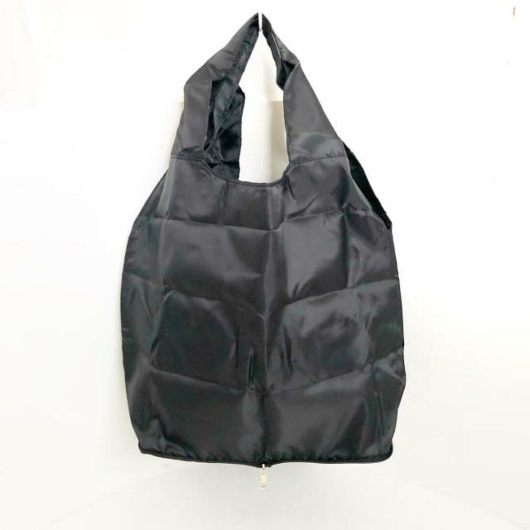 M'S GRACY(エムズグレイシー)のM'S GRACY(エムズグレイシー) トートバッグ新品同様  - 黒×白×マルチ 花柄 ナイロン レディースのバッグ(トートバッグ)の商品写真
