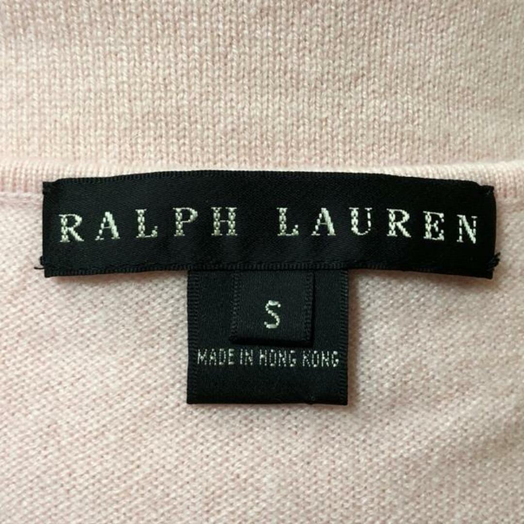 Ralph Lauren(ラルフローレン)のRalphLauren(ラルフローレン) ノースリーブセーター サイズS レディース - ライトピンク クルーネック/カシミヤ レディースのトップス(ニット/セーター)の商品写真