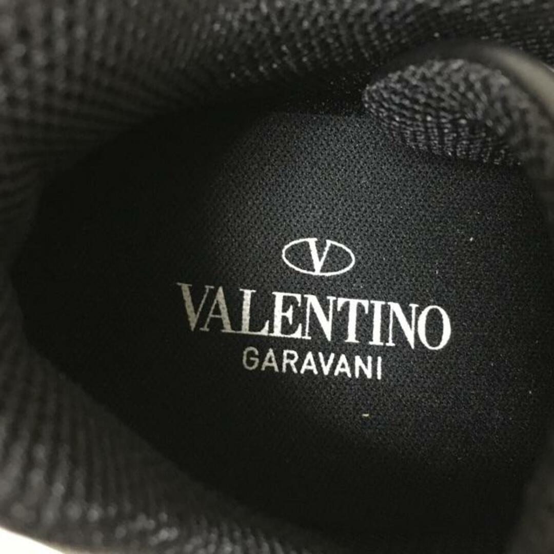 valentino garavani(ヴァレンティノガラヴァーニ)のVALENTINOGARAVANI(ヴァレンティノガラバーニ) スニーカー 39 レディース - 黒 レザー レディースの靴/シューズ(スニーカー)の商品写真