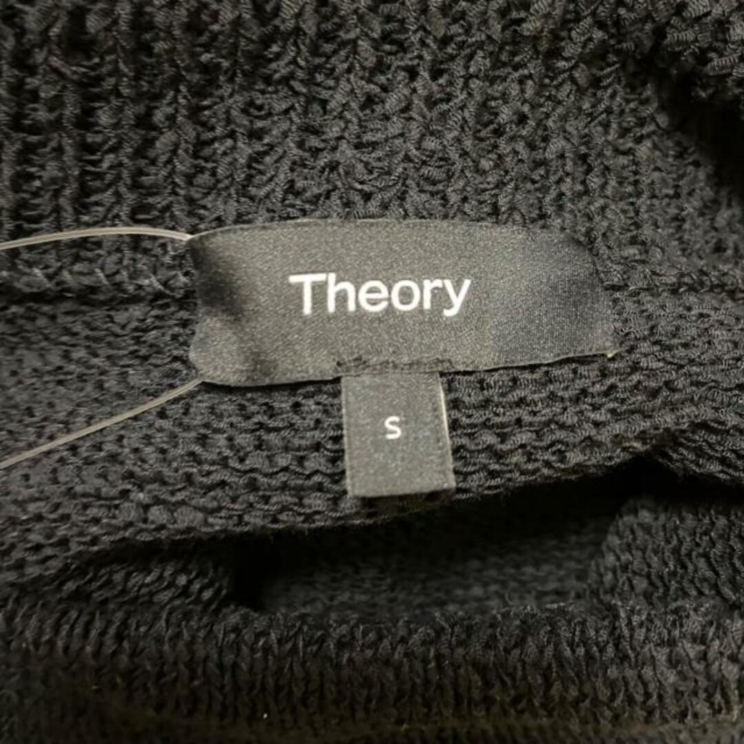 theory(セオリー)のtheory(セオリー) ノースリーブセーター サイズS レディース美品  - 黒 クルーネック レディースのトップス(ニット/セーター)の商品写真