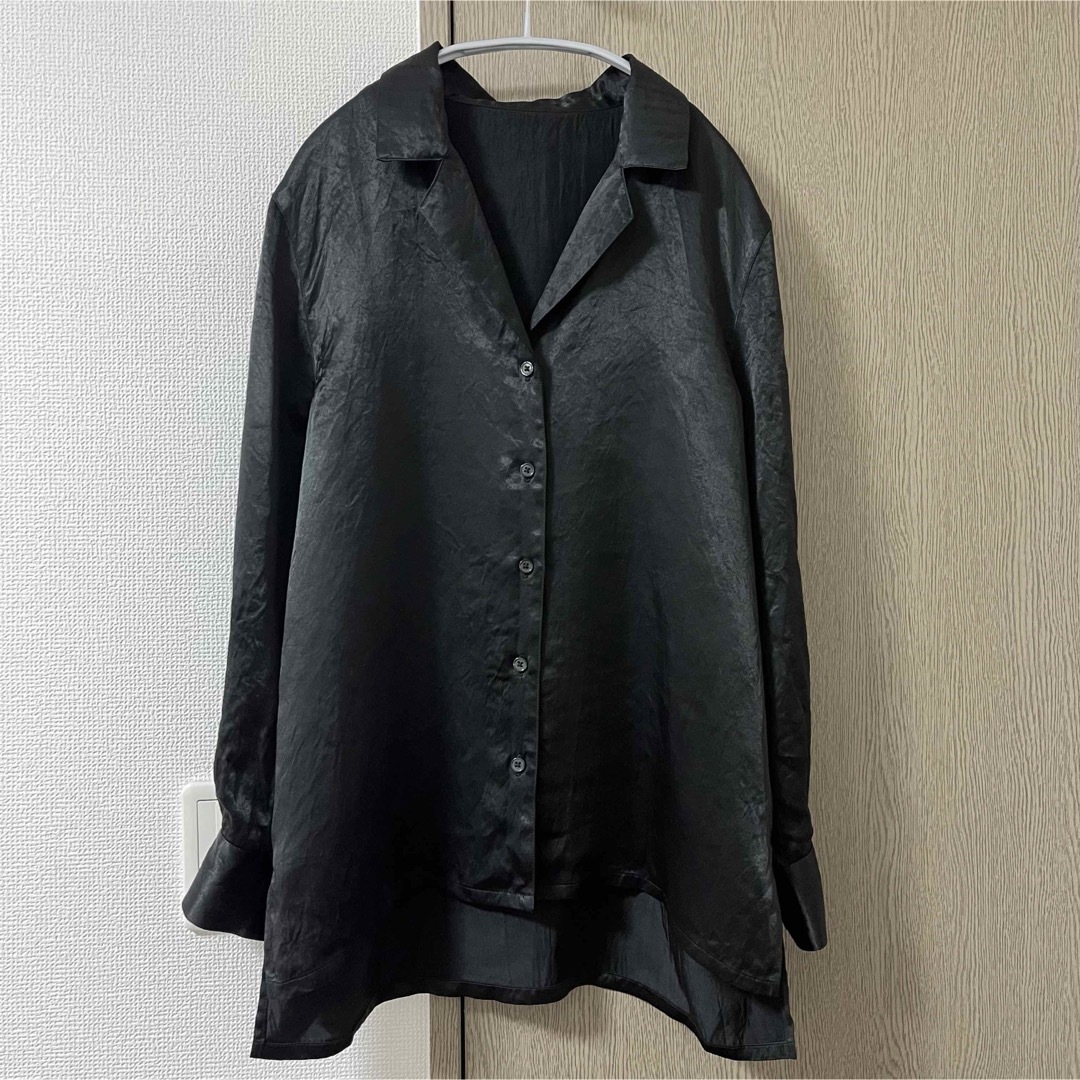 ENOF ace long sleeve shirt BLACK レディースのトップス(シャツ/ブラウス(長袖/七分))の商品写真