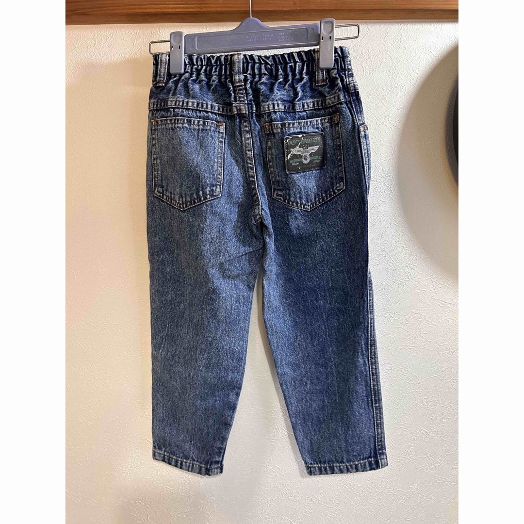 MARKEY'S(マーキーズ)の子供服　デニム　パンツ　110 キッズ　古着　ハイウエスト　ヴィンテージ　昭和 キッズ/ベビー/マタニティのキッズ服男の子用(90cm~)(パンツ/スパッツ)の商品写真