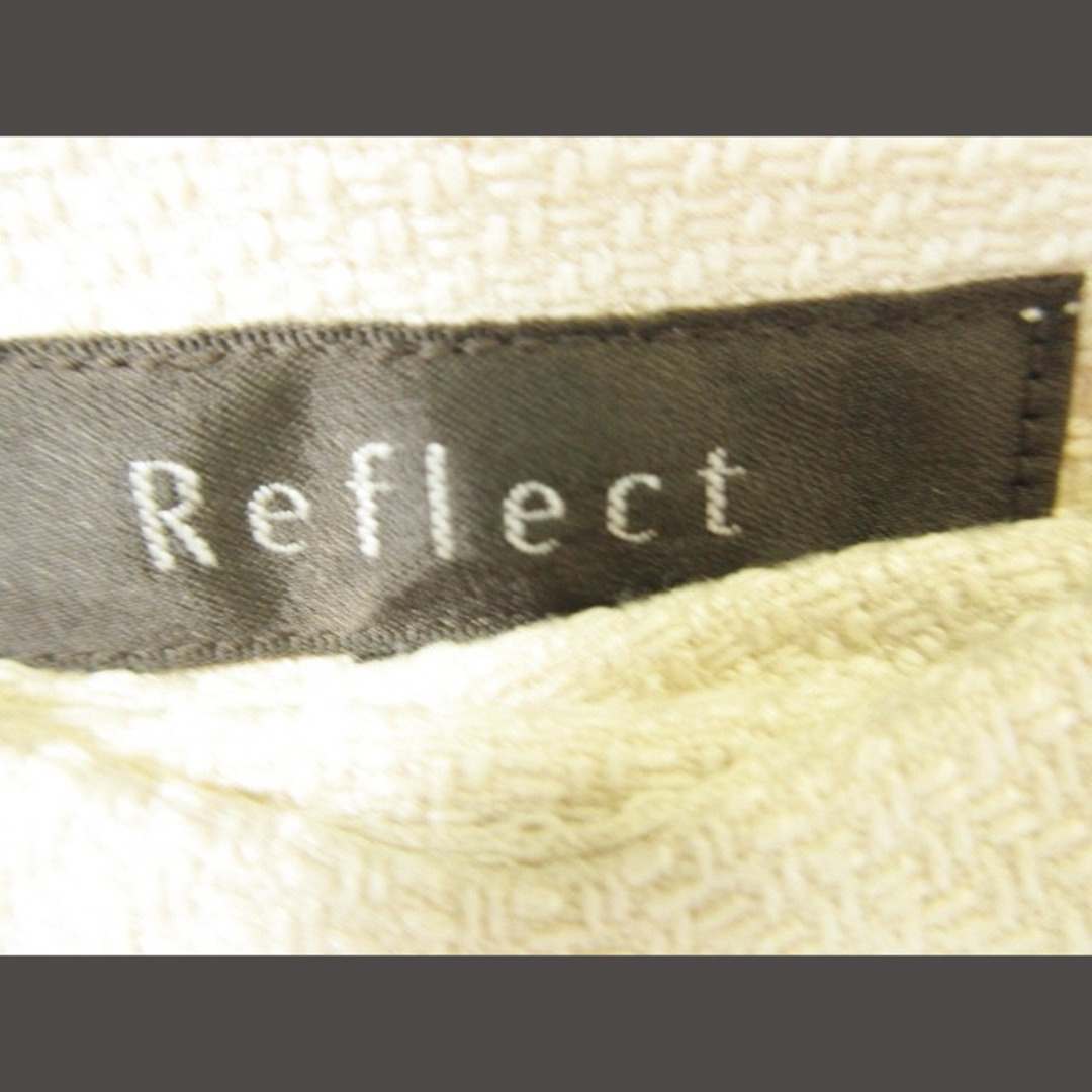 ReFLEcT(リフレクト)のリフレクトスカート ひざ丈 無地 シンプル ウエストジップ アイボリー9  レディースのスカート(ひざ丈スカート)の商品写真