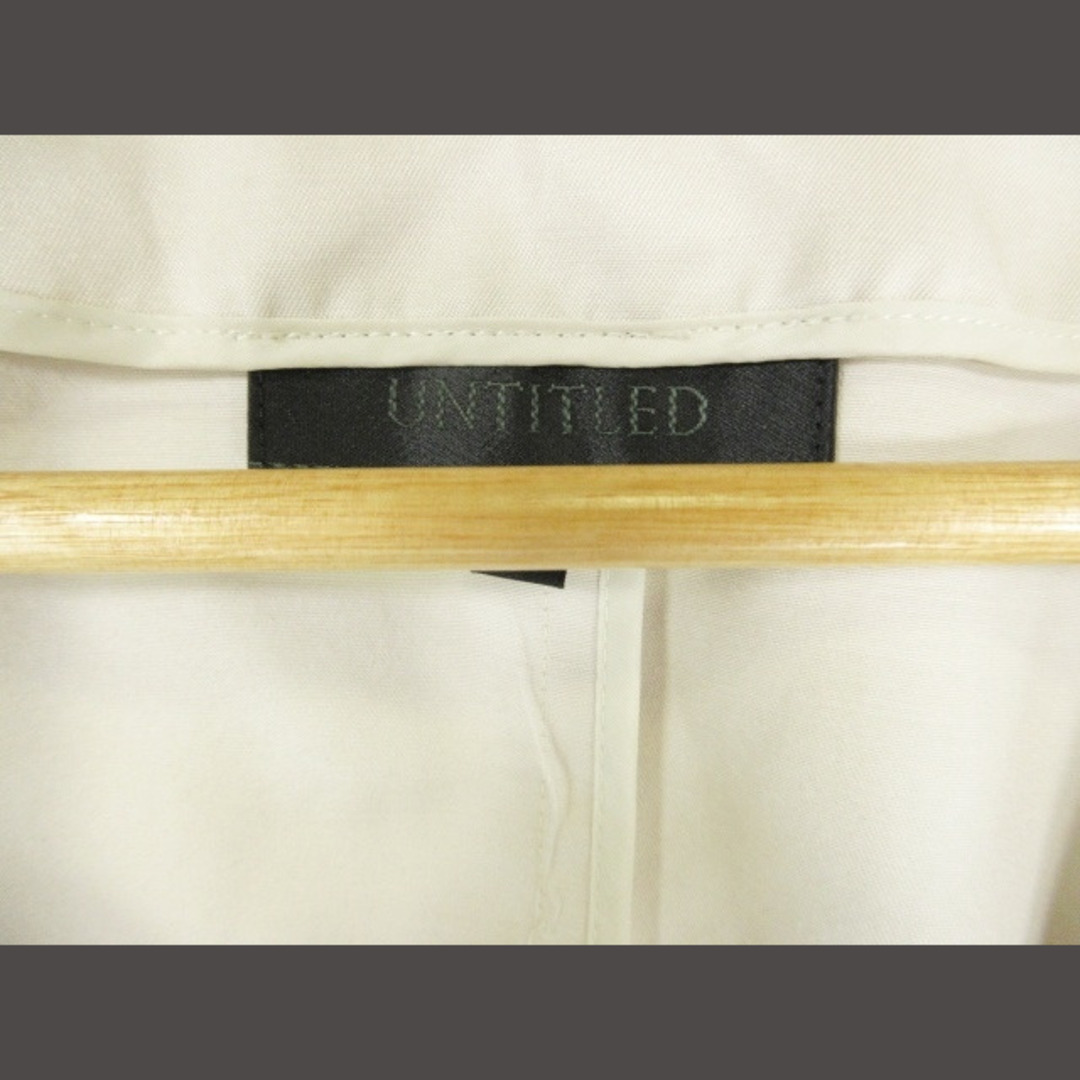 UNTITLED(アンタイトル)のアンタイトル ジャケット ノーカラー 前開き 長袖 無地 アイボリー 2 レディースのジャケット/アウター(その他)の商品写真