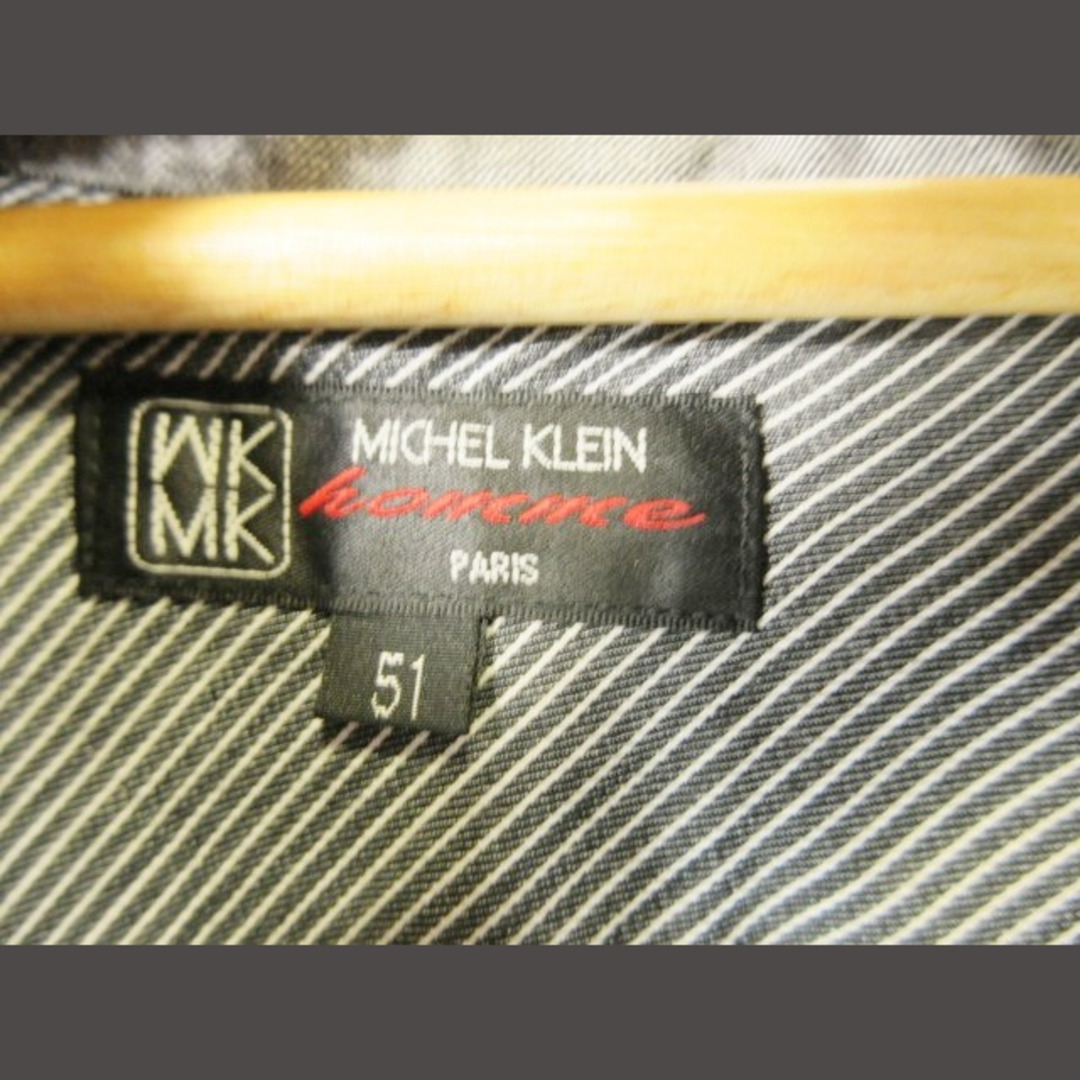 MICHEL KLEIN(ミッシェルクラン)のミッシェルクラン フードジャケット 前開き ジップ 長袖  グレー 51  メンズのジャケット/アウター(その他)の商品写真
