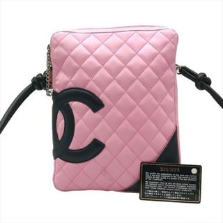 シャネル(CHANEL)の良品 CHANEL シャネル ココマーク カンボン ラムスキン ショルダー バッグ ピンク a3663(ショルダーバッグ)