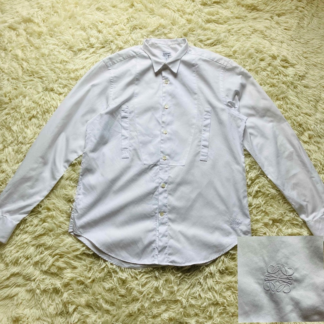 LOEWE(ロエベ)のLOEWE ロエベ アナグラム刺繍 長袖 ワイシャツ ポケット shirt メンズのトップス(シャツ)の商品写真