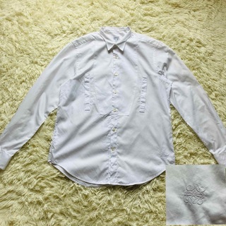 LOEWE ロエベ アナグラム刺繍 長袖 ワイシャツ ポケット shirt