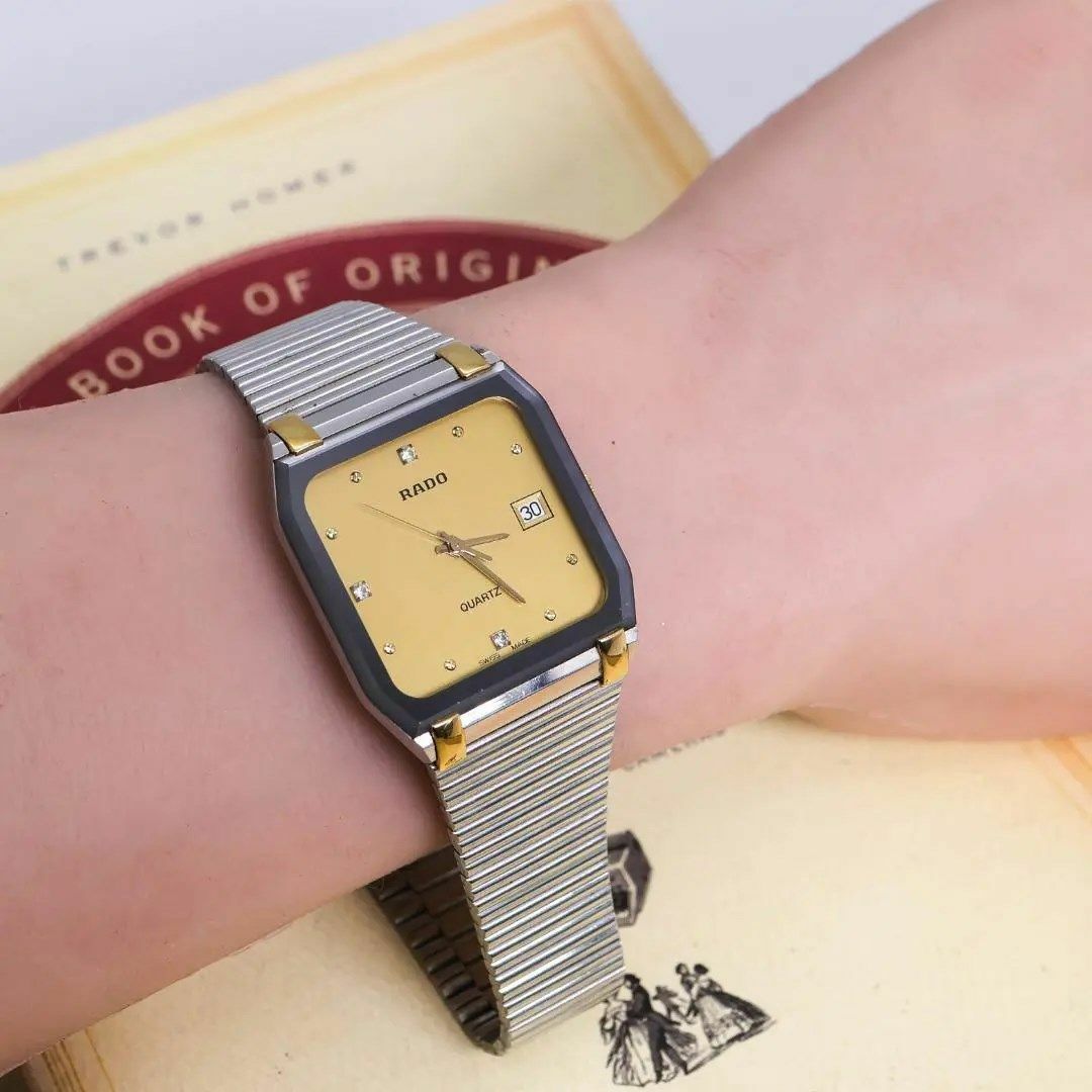 RADO(ラドー)の◆美品 稼働  RADO 腕時計 デイト 3Pダイア 純正ベルト v メンズの時計(腕時計(アナログ))の商品写真