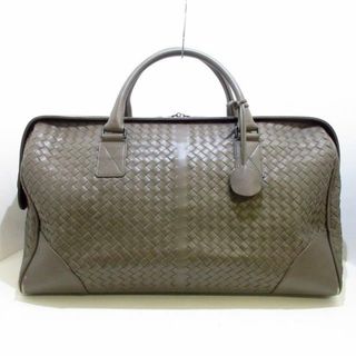 ボッテガヴェネタ(Bottega Veneta)のBOTTEGA VENETA(ボッテガヴェネタ) ボストンバッグ イントレチャート 152230 グレー 本体ロックなし レザー(ボストンバッグ)