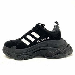 Balenciaga - BALENCIAGA(バレンシアガ) スニーカー メンズ美品  - 593994 黒×白 adidasコラボ ポリウレタン×ポリエステル