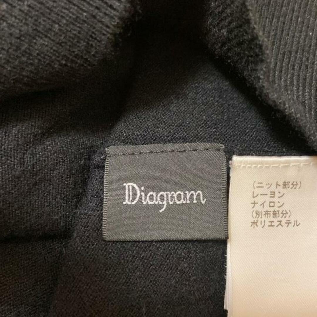 Diagram GRACE CONTINENTAL(ダイアグラム) 長袖セーター サイズ36 S レディース 黒×オレンジ×マルチ ドッキング/ペイズリー柄 レディースのトップス(ニット/セーター)の商品写真
