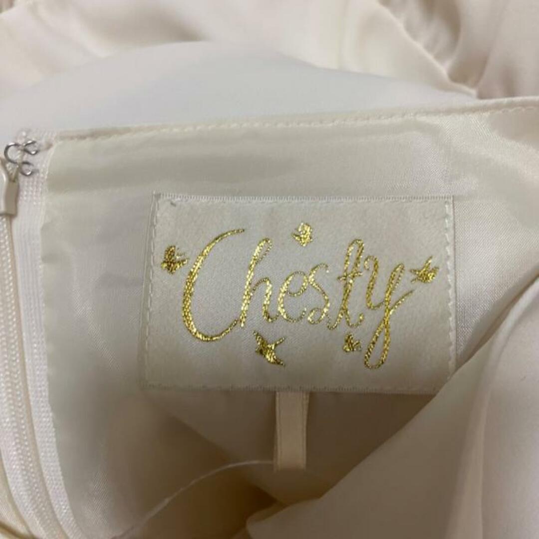 Chesty(チェスティ)のChesty(チェスティ) ワンピース サイズ0 XS レディース アイボリー 長袖/ビジュー レディースのワンピース(その他)の商品写真