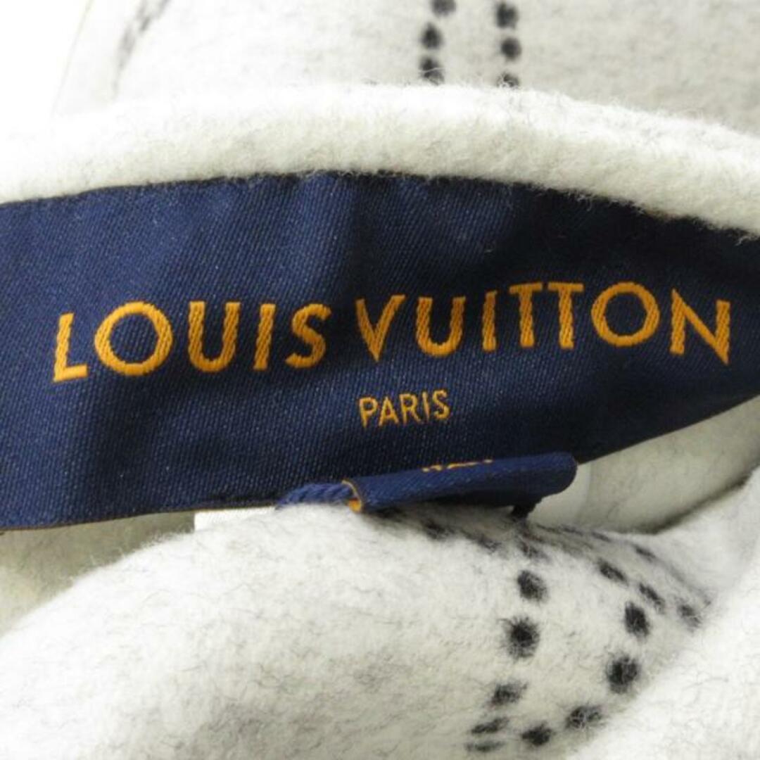 LOUIS VUITTON(ルイヴィトン)のLOUIS VUITTON(ルイヴィトン) ポンチョ サイズTU レディース マヒナ モノグラム ケープ ライトグレー×ゴールド リバーシブル ウール、牛革 レディースのジャケット/アウター(ポンチョ)の商品写真