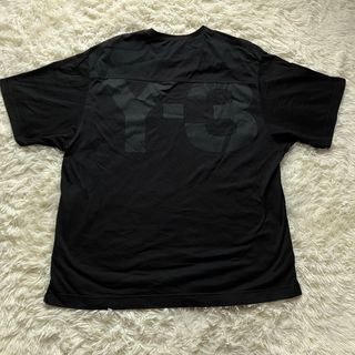 希少✨Y-3 ワイスリー ビックロゴ オーバーサイズ 半袖Tシャツ  ブラック