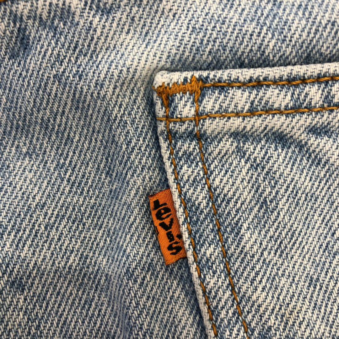 Levi's(リーバイス)の90年代 Levi's リーバイス デニムパンツ オレンジタブ ライトブルー (メンズ W32 L32) 中古 古着 Q6919 メンズのパンツ(デニム/ジーンズ)の商品写真