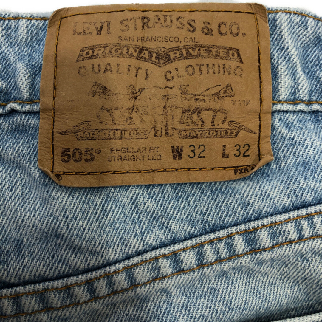 Levi's(リーバイス)の90年代 Levi's リーバイス デニムパンツ オレンジタブ ライトブルー (メンズ W32 L32) 中古 古着 Q6919 メンズのパンツ(デニム/ジーンズ)の商品写真