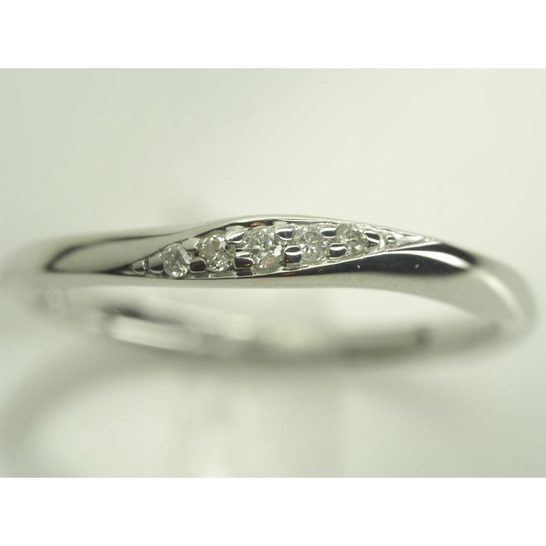 4℃(ヨンドシー)の◆4℃　ヨンドシー　可愛い天然ダイヤモンドリング　指輪　K10WG 6号 レディースのアクセサリー(リング(指輪))の商品写真