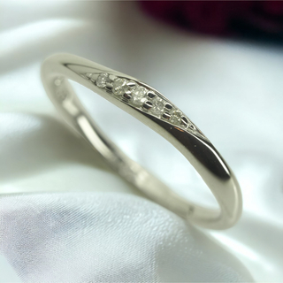 4℃ - ◆4℃　ヨンドシー　可愛い天然ダイヤモンドリング　指輪　K10WG 6号