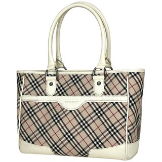 BURBERRY - バーバリー チェック柄 トートバッグ レディース 【中古】