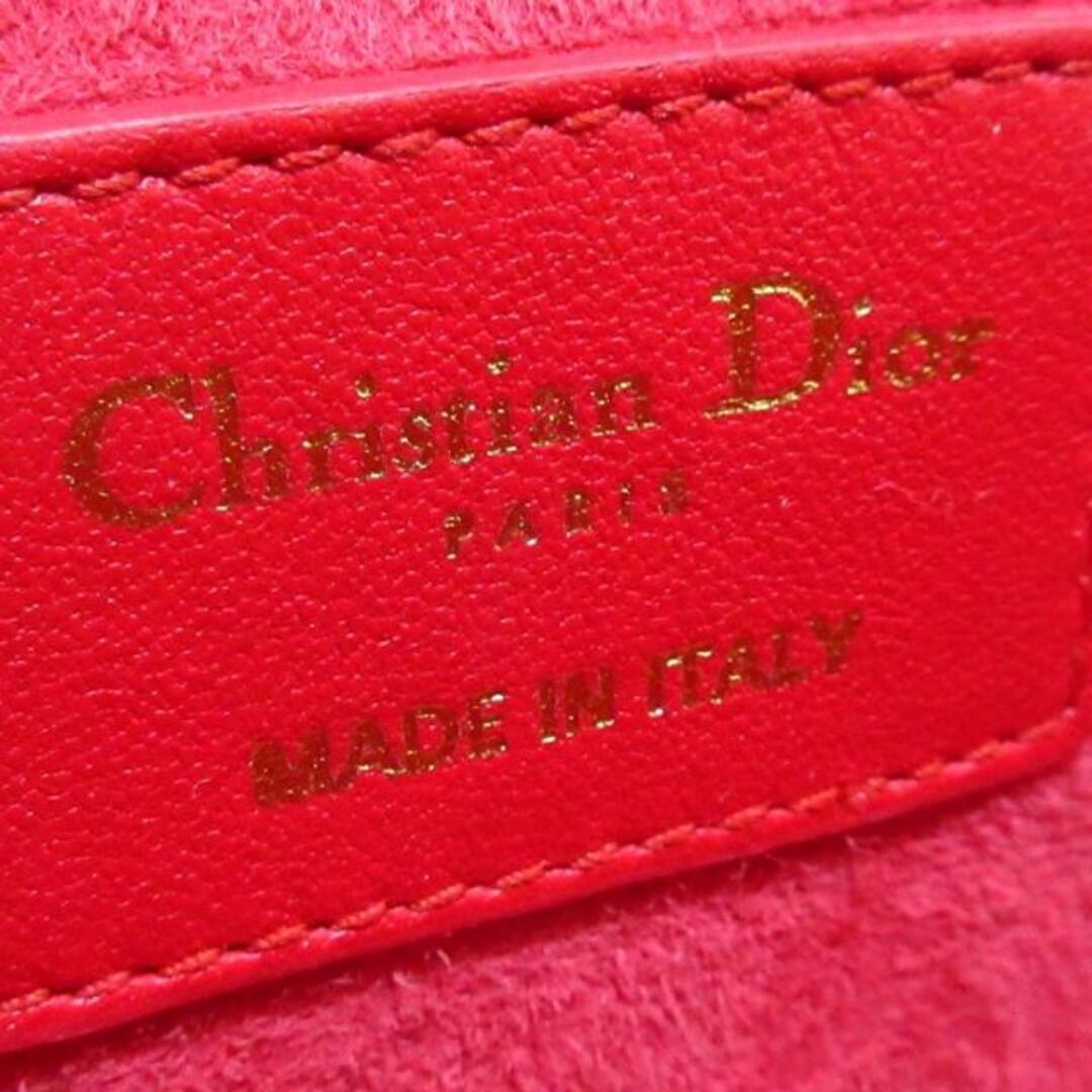 Christian Dior(クリスチャンディオール)のDIOR/ChristianDior(ディオール/クリスチャンディオール) バニティバッグ美品  レディディオール マイクロ ヴァニティ S0918ONMJ レッド レザー レディースのバッグ(その他)の商品写真
