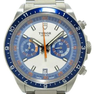 チュードル(Tudor)のTUDOR(チューダー/チュードル) 腕時計美品  ヘリテージ クロノグラフ 70330B メンズ 2022.07 オパライン×ブルー(その他)