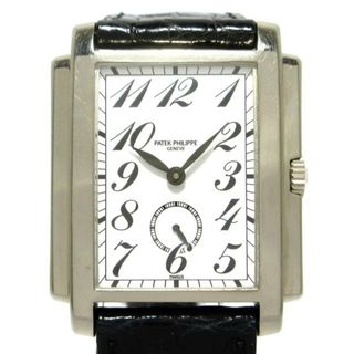 PATEK PHILIPPE - PATEK PHILIPPE(パテックフィリップ) 腕時計 ゴンドーロ 5024G-010 メンズ K18WG/革ベルト/スモールセコンド 白