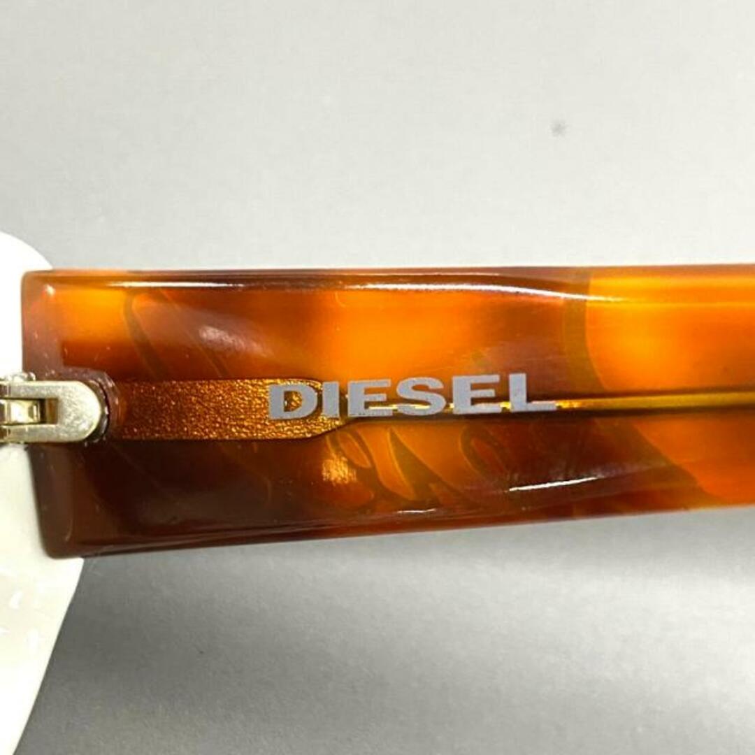 DIESEL(ディーゼル)のDIESEL(ディーゼル) サングラス - DS0144 ブラウン×白 プラスチック レディースのファッション小物(サングラス/メガネ)の商品写真