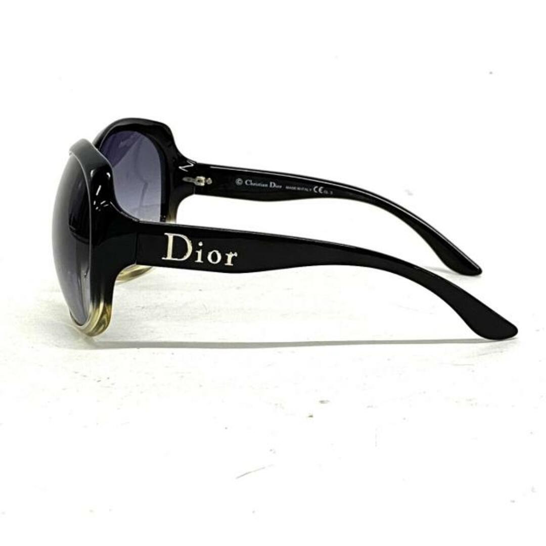 Christian Dior(クリスチャンディオール)のDIOR/ChristianDior(ディオール/クリスチャンディオール) サングラス - G2EHD 黒×クリア プラスチック レディースのファッション小物(サングラス/メガネ)の商品写真