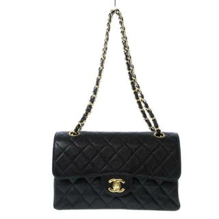 シャネル(CHANEL)のCHANEL(シャネル) ショルダーバッグ ダブルフラップマトラッセ A01113 黒 ゴールド金具/チェーンショルダー キャビアスキン(ショルダーバッグ)