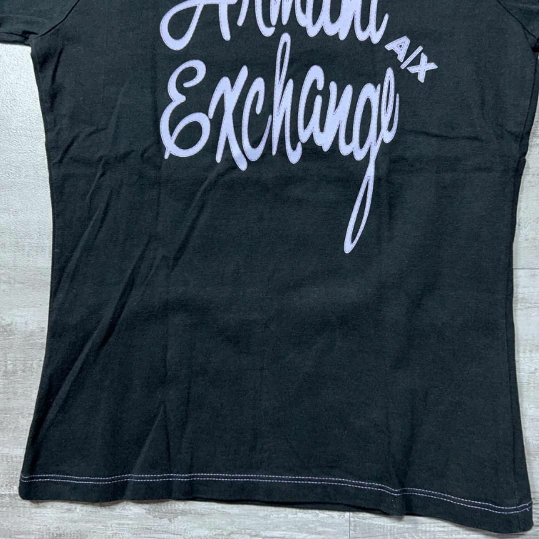 ARMANI EXCHANGE(アルマーニエクスチェンジ)の美品 Y2K ARMANI アルマーニエクスチェンジ Tシャツ S 黒 レディースのトップス(Tシャツ(半袖/袖なし))の商品写真