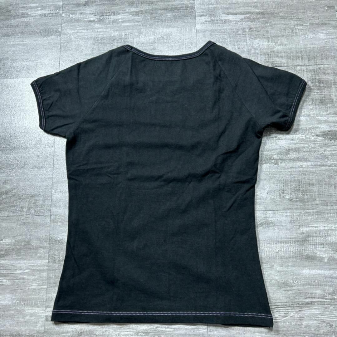 ARMANI EXCHANGE(アルマーニエクスチェンジ)の美品 Y2K ARMANI アルマーニエクスチェンジ Tシャツ S 黒 レディースのトップス(Tシャツ(半袖/袖なし))の商品写真