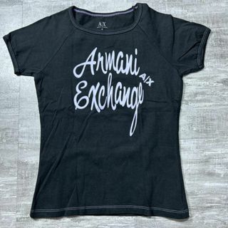 アルマーニエクスチェンジ(ARMANI EXCHANGE)の美品 Y2K ARMANI アルマーニエクスチェンジ Tシャツ S 黒(Tシャツ(半袖/袖なし))